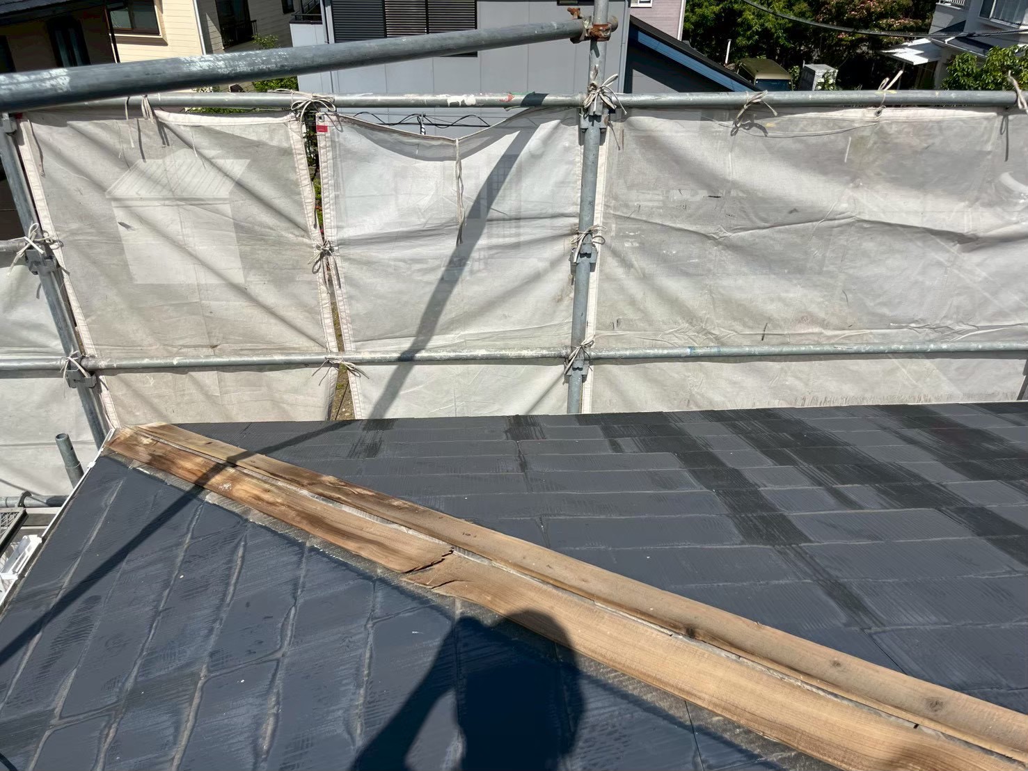 沼津市内浦 棟板金交換 施工前